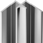 Schulte - profil d'angle intrieur pour panneau mural de douche, dcodesign aspect chrom, 210 cm