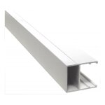 Profil de bordure monobloc en u 32 mm - 4000 mm - coloris - blanc ral 9010, epaisseur - 32 mm, longueur ...
