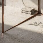 Profil� de chute lat�ral pour receveur de douche rea brush copper 100 cm right