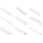 Profils de finition pvc blanc 2m h / u, nombreux modles hj: profils d'accouplement en h, 262 - admission ...