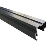 Profil� poign�e aluminium styldoor pour portes coulissantes 19mm ? longueur 2, 55m ? finition gris ardoise ...