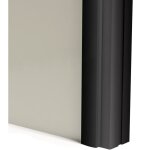 Profil� poign�e aluminium styldoor pour porte coulissante 19mm ? longueur 2, 55m ? finition noir mat ...