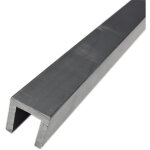 Rs pro - profil u mtallique he9tf, 1 / 2pouce x 1 / 2pouce, paisseur 1 / 8pouce, longueur 1m ( prix ...