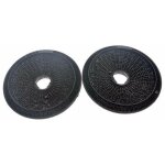 2 filtres charbon best type 190 190x25 mm (50294785006 9029000000) hotte airlux, arthur martin, arthur ...