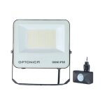Projecteur 100w ip65 cct noir avec d�tecteur - 3000k / 4000k / 6000k