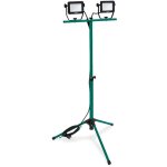 Vonroc - projecteur de chantier led 2x20w ? 3200 lumens ? hauteur du tr�pied ajustable ? inclinable et ...