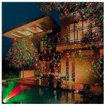Projecteur laser clignotant rouge / vert avec mouvement et motifs