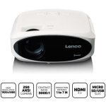 Projecteur lcd full hd 1080p avec bluetooth blanc