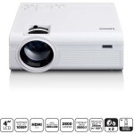 Projecteur lcd haute resolution prend en charge le contenu full hd 1080p blanc