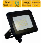 Jamais utilis] projecteur led 20w 2000 lm 3000k ip65 - connexion en direct - garantie 5 ans