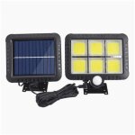 Projecteur led d'ext�rieur avec panneau solaire et d�tecteur de mouvement, t�l�commande