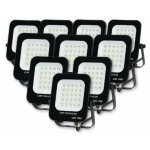 Projecteur led ext�rieur smd 20w ip65 noir (pack de 10) - blanc froid 6000k - 8000k silamp
