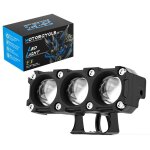 Projecteur led moto feux de route / croisement bi - couleur, phare avant voiture / v�lo �lectrique 18w ...