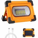 Projecteur led rechargeable, 50w 4 modes projecteur led chantier, 1500 lumens lampe de travail portable ...