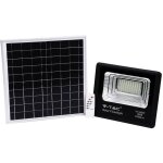 Projecteur led v - tac avec t�l�commande, panneau solaire 20 w, lifepo4, minuterie, c�ble 5 m, blanc ...