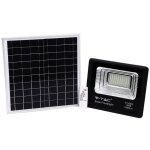 Projecteur led v - tac avec tlcommande, panneau solaire 20 w, lifepo4, minuterie, cble de 5 m, blanc ...