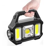 Projecteur multifonctionnel, �tanche pour l'ext�rieur, � recharge solaire