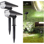 Projecteur solaire led, lampe de jardin solaire, applique murale ext�rieure, �tanche ip65 pour jardin, ...