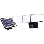 Projecteur solaire led noir 3 t�tes orientables, 15w, 930 lumens, ip44, 4000k blanc - neutre, d�tecteur ...