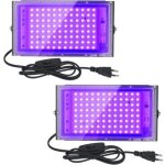 Projecteur uv led 100w ? lumi�re noire ip65 �tanche ? effets lumineux pour aquarium, f�tes, peinture ...