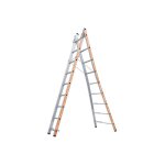 Tubesca comabi ? �chelle articul�e transformable 2 plans ? 2 x 9 marches en aluminium ? longueur d�pli�e ...