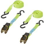 Proplus - sangle d'arrimage avec tendeur  cliquet + 2 crochets 5 mtres - jeu de 2 pices