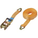 Proplus - sangle d'arrimage avec tendeur à cliquet + 2 crochets 8 mètres 3000kg Proplus - sangle d'arrimage avec tendeur à cliquet + 2 crochets 8 mètres 3000kg