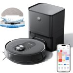 Proscenic - q8 max - aspirateur robot laveur - station d'auto - vidage - 4200pa - 200 min d'autonomie ...