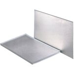 Protecteur d'�vier en aluminium avec meubles en caoutchouc 100 centim�tres