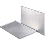 Protecteur d'vier en aluminium avec meubles en caoutchouc de 45 centimtres