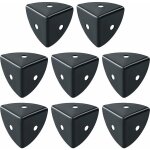 Protection coin de table 8 pcs meuble d'angle corniere aluminium noir convient pour protection des meubles, ...