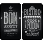 Protection de plaques cuisson bon appétit wenko, lot de 2, couvre plaque universel, résistant aux chocs, ... Protection de plaques cuisson bon appétit wenko, lot de 2, couvre plaque universel, résistant aux chocs, ...