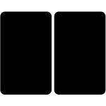 Protection de plaques cuisson 'noir' wenko, lot de 2, couvre plaque universel, rsistant aux chocs, hyginique ...