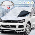 Protege pare brise givre, magn�tique protection pare brise gel, universelle couverture pare brise voiture, ...