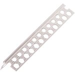 Protektor - 9079 profil� de chant en aluminium pour pl�tre de gypse �paisseur 1 mm - 200cm, 50 pi�ces ...