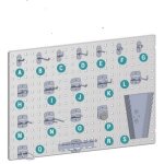 Provost - crochets double angle droit l35 pour panneau perfor� optim - accessoire provost