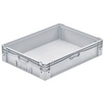 Provost - bac gerbable en polypropyl�ne gris - norme europe - 80 x 60 x 17, 5 cm
