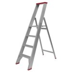 Provost - escabeau pliable aluminium 4 marches inox - usage professionnel