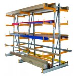 Provost - rayonnage cantilever provost - simple face - stockage horizontal de charges longues (tubes, ...