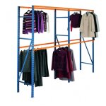 Provost - rayonnage penderie prorack + - longerons ovales en acier galvanis� - 2 / 3 niveaux - l 1600 ...