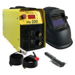 Poste  souder inverter  l'arc 200a numrique soudure acier fonte inox + cagoule de soudure automatique ...