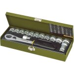 Proxxon ? coffret cliquet et douilles 1 / 2' (12, 5 mm) ? 14 pi�ces ? acier chrome - vanadium ? poign�e ...