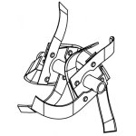 Pubert - fraise d�part double gauche motobineuse / husqvarna - 0320010020