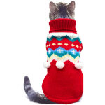 Pull � col roul� pour chiens, taille s � l, tricot double, confortable pour jouer dehors en hiver.