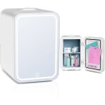 Puluomis - mini frigo de chambre cosm�tique 8l avec miroir led mini - r�frig�rateur portable �lectronique ...