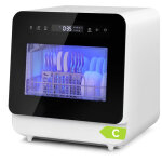 Puluomis ? mini lave - vaisselle 2 couverts ? 6 programmes de lavage ? dimensions 43 x 45 x 46 cm ? r�servoir ...