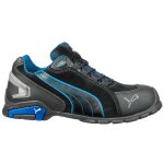 Puma safety shoes - baskets de s�curit� s3 puma rio low 642750 - noir / bleu clair - 45
