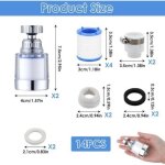 Purificateur d'eau pour robinet en deux parties, filtre anti - calcaire, eau du robinet purifi�e de haute ...