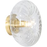 Ayesha - applique murale - 1 lumi�re - � 27 cm - dor� / laiton - art deco - �clairage int�rieur - salon ...