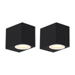 Baleno - applique murale - 2 pices - l 90 mm - noir - moderne, design - clairage extrieur - salle ...
